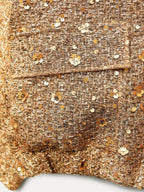 Złota Tweedowa Kurtka Statement