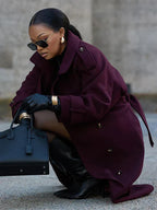 Luksusowy Płaszcz Dwurzędowy