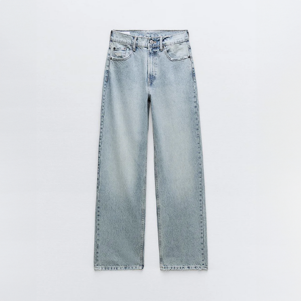 Proste nogawki Vintage Denim