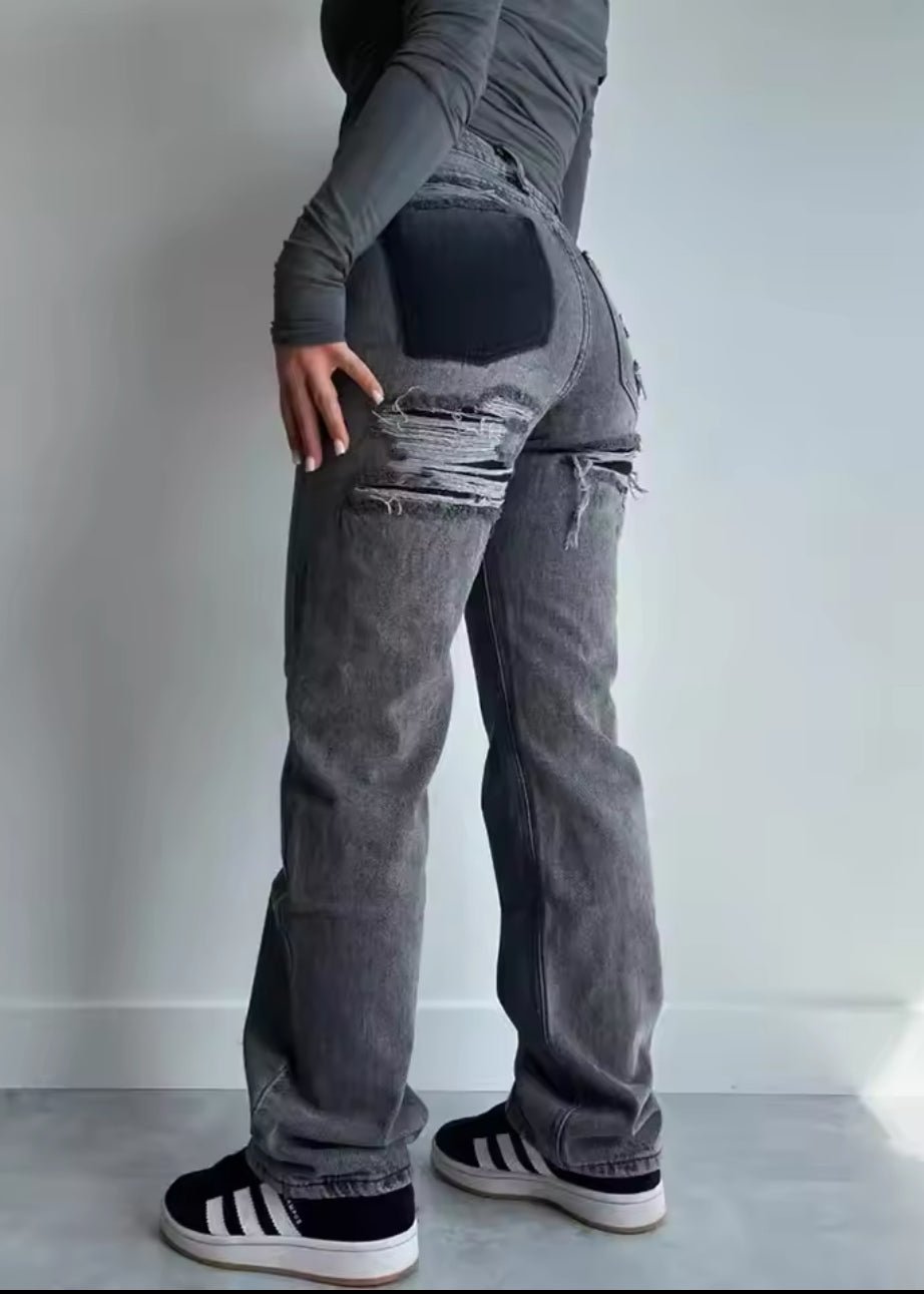 Prosta nogawka Vintage Denim