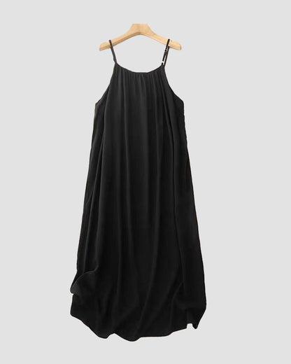 Women's Summer Backless V Neck Maxi Cami Dress