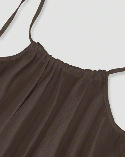 Women's Summer Backless V Neck Maxi Cami Dress