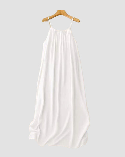 Women's Summer Backless V Neck Maxi Cami Dress
