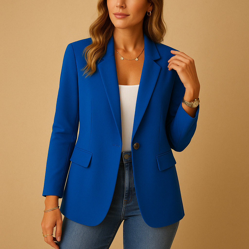 Women's Office Tailored Notch Lapel Fitted Blazer
