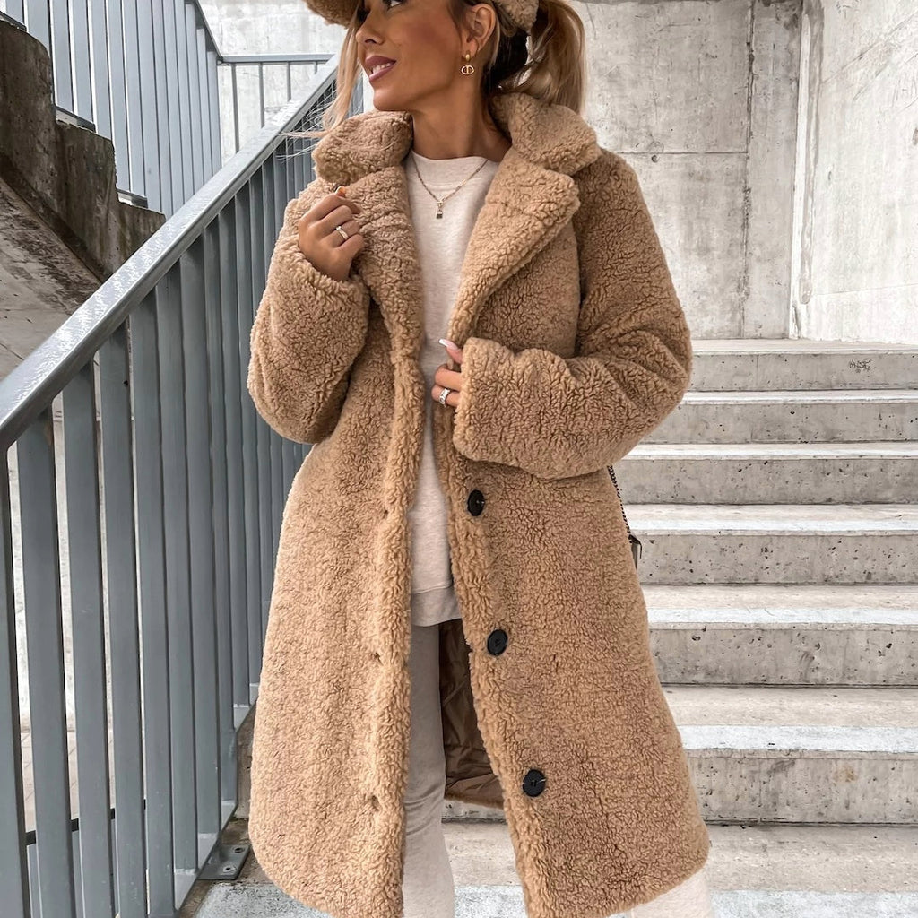 Luxurious Long Teddy Coat