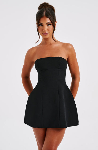 Women's Cocktail Strapless Bubble Mini Dress