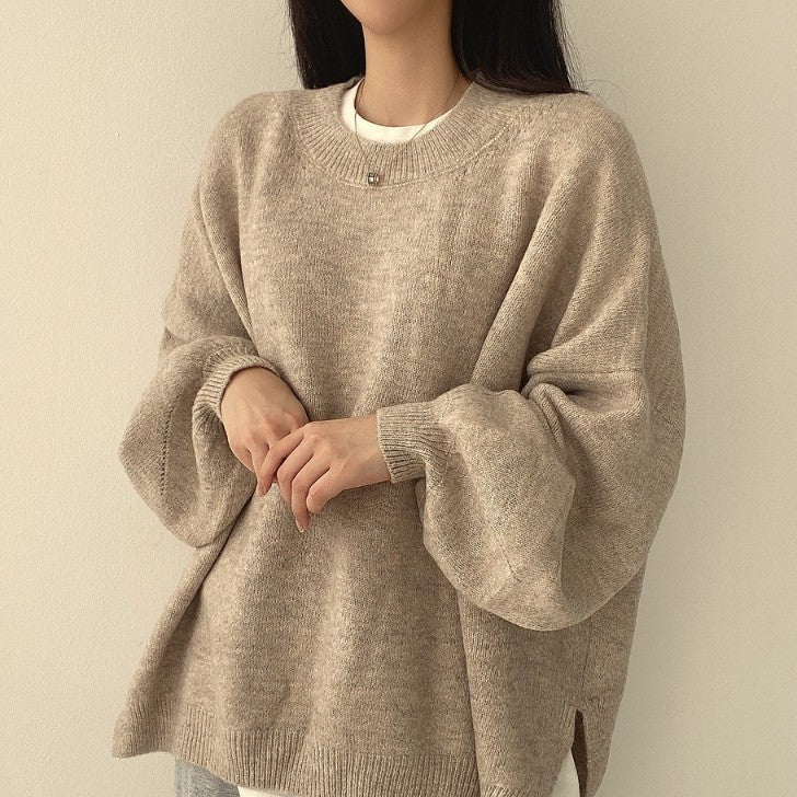 Miękki Oversized Sweter z Ciepłą Teksturą