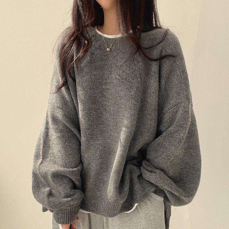 Miękki Oversized Sweter z Ciepłą Teksturą