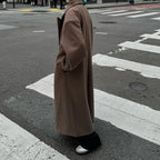 Luksusowy wełniany płaszcz