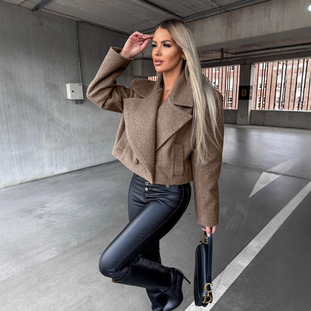 Krótka Kurtka Bouclé Woollook