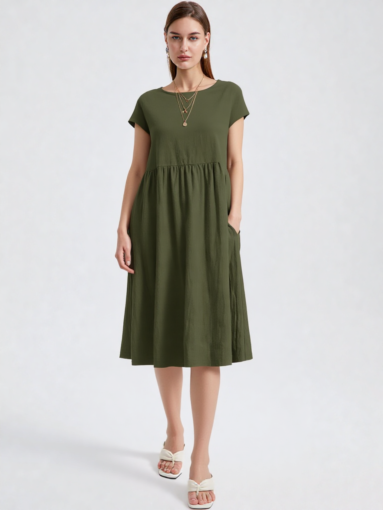 Letnia Sukienka z Kieszeniami