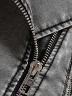 Pralowana Krótka Kurtka Motocyklowa