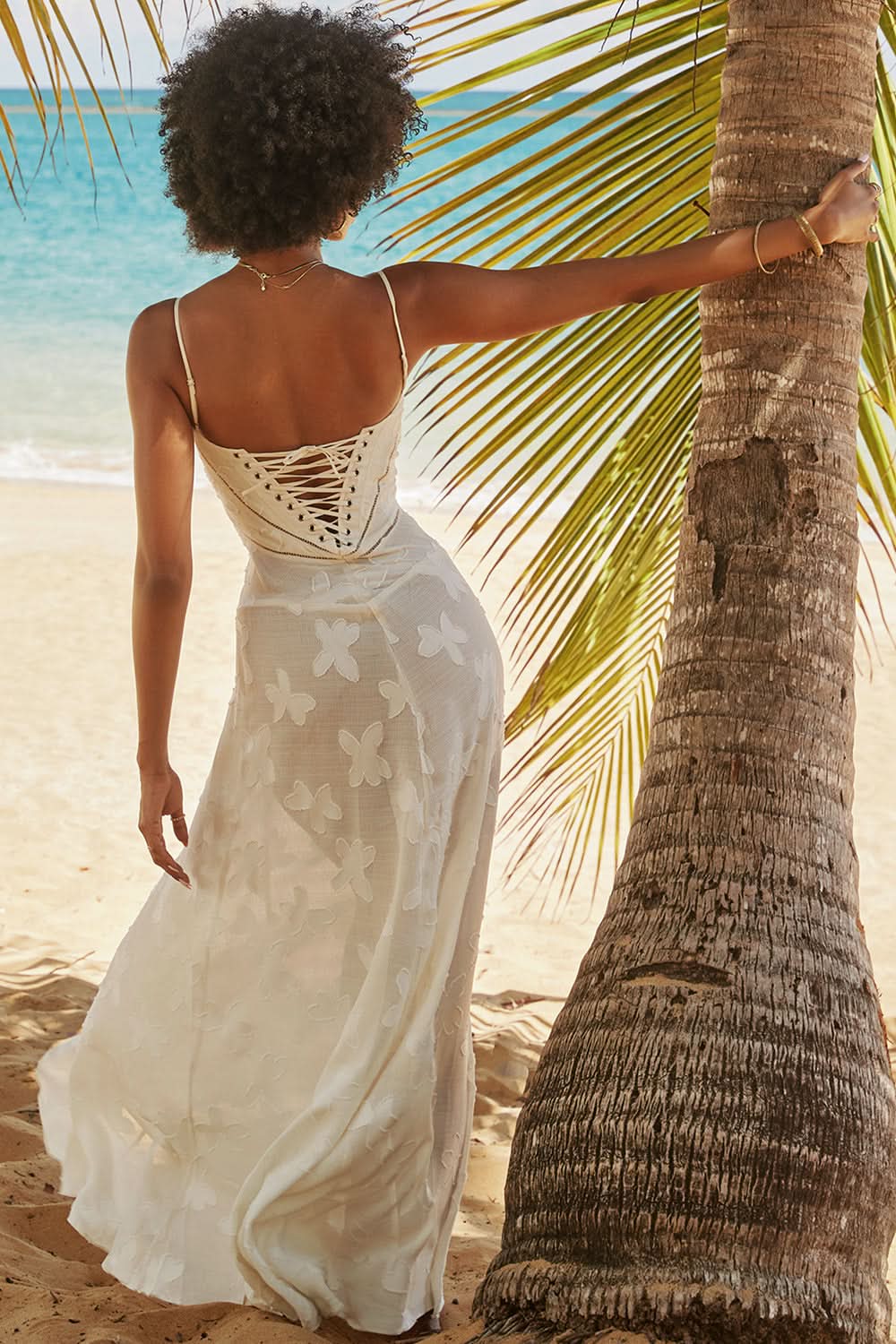 Women's Wedding Guest Floral Lace Maxi Dress