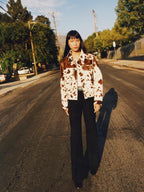 Kurtka w wzór krowy