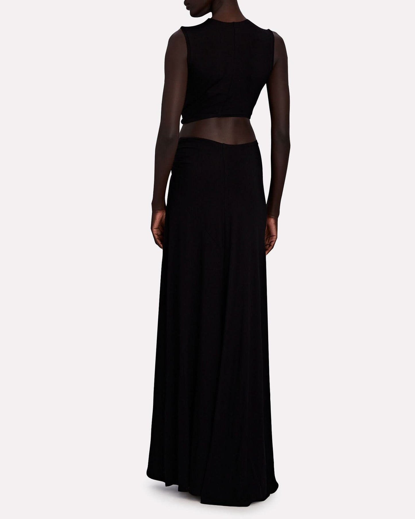 Women's Wedding Guest Cutout V Neck Slit Maxi Dress