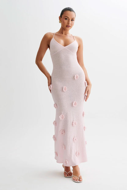 Women's Wedding Guest Floral V Neck Maxi Dress
