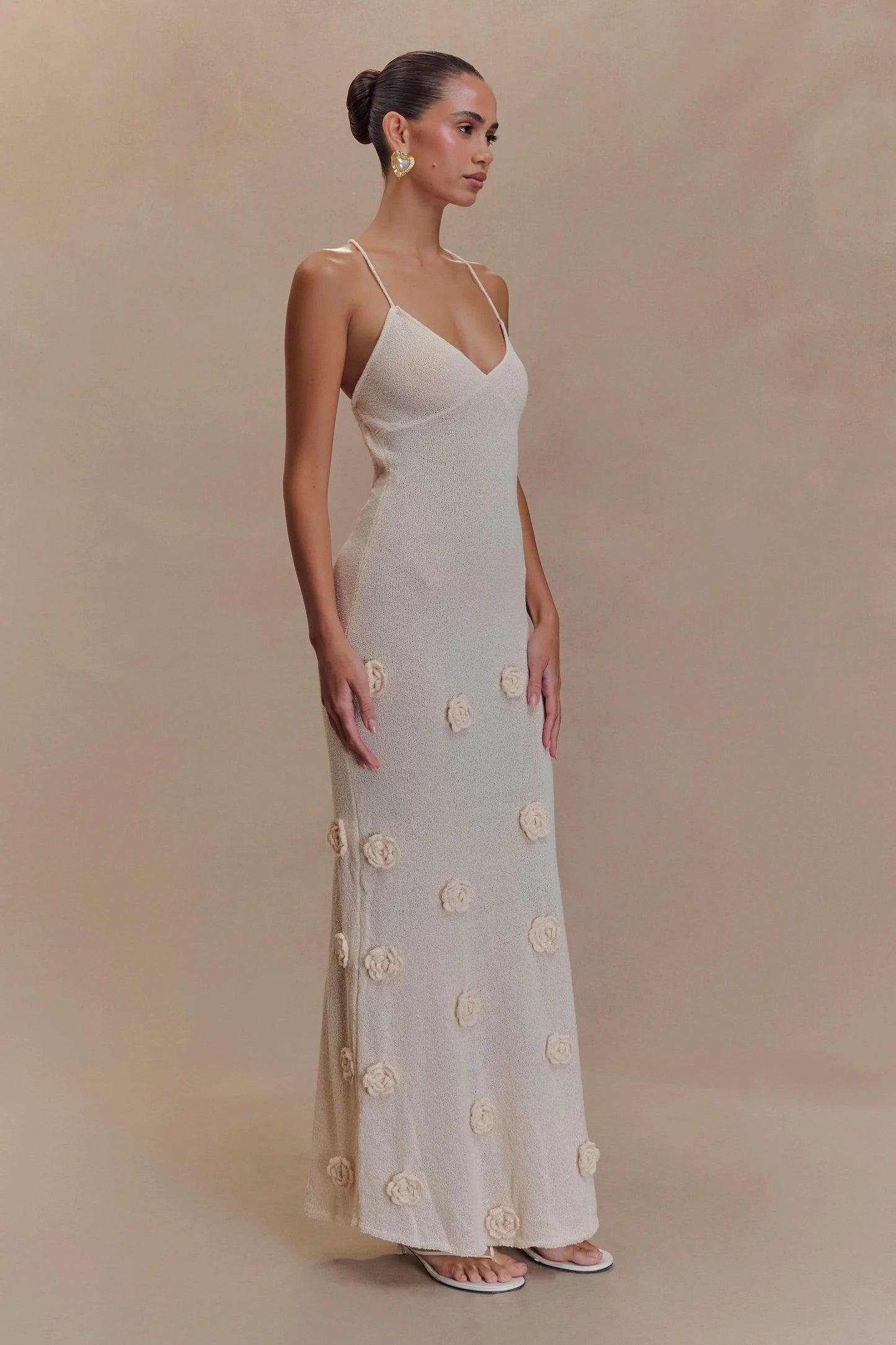 Women's Wedding Guest Floral V Neck Maxi Dress