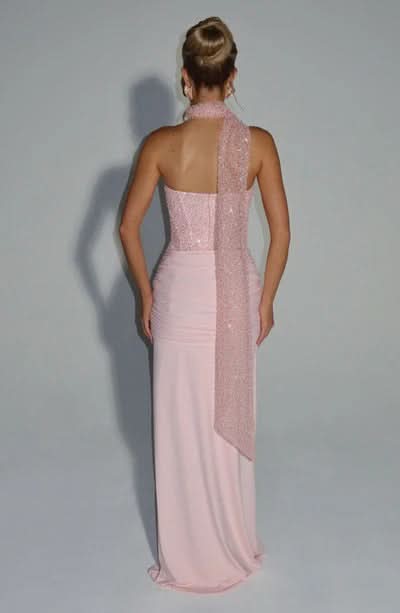 Women's Prom Strapless Sweetheart Maxi Dress