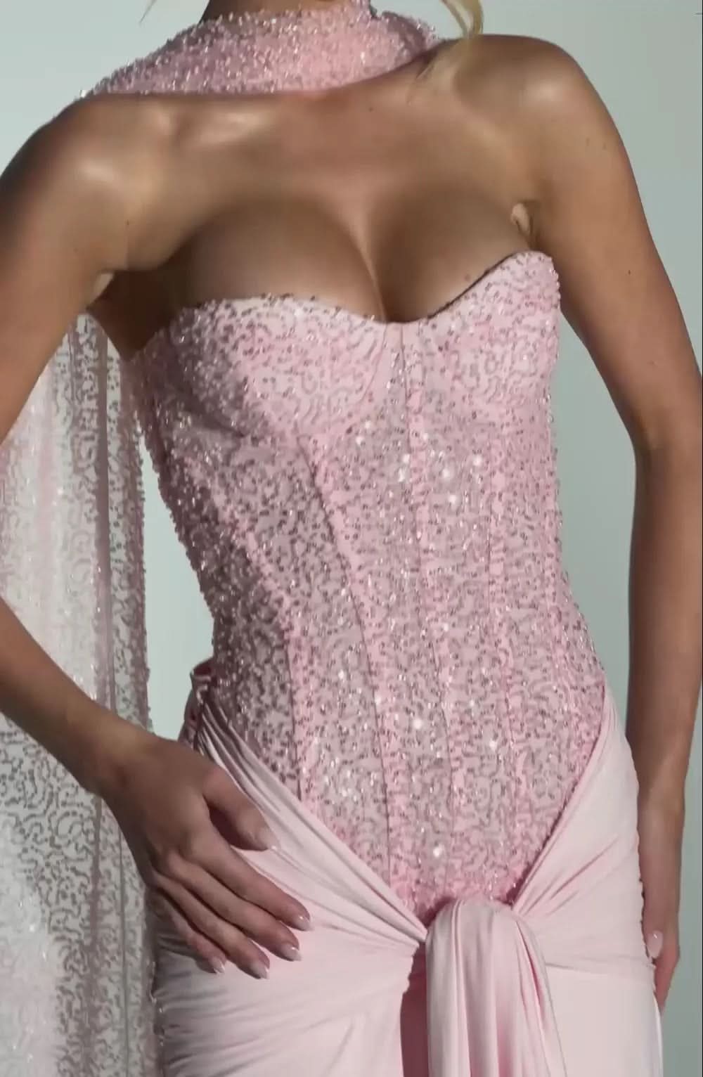 Women's Prom Strapless Sweetheart Maxi Dress