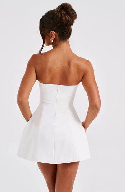 Women's Cocktail Strapless Bubble Mini Dress