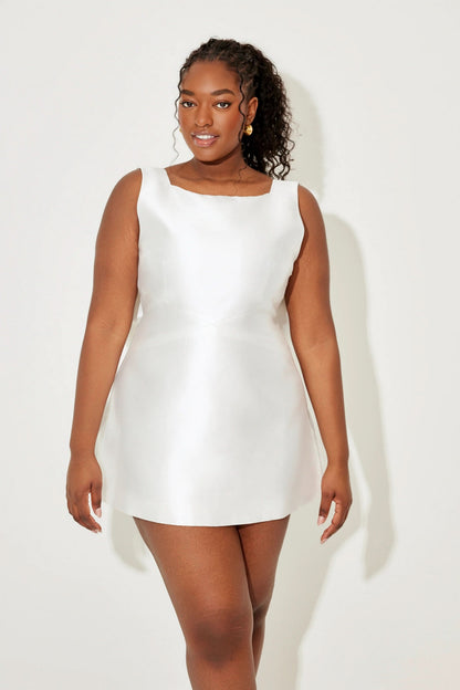 Women's Cocktail Sleeveless Bow Back Mini Dress