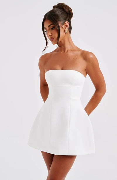 Women's Cocktail Strapless Bubble Mini Dress