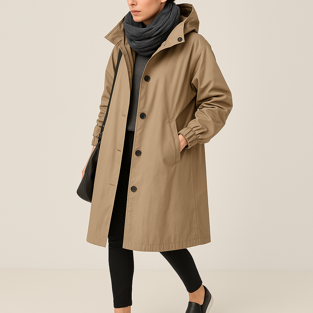 Jesień – Miękki Cottonfeel – Długi Płaszcz